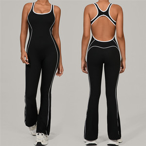 M343 nóng bán phụ nữ của Yoga Jumpsuit backless thiết kế độ đàn hồi cao bùng Quần nhanh khô Yoga bodysuit - Product Image 1