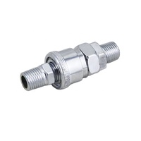 Kit de connecteurs de tuyau d'amortisseurs, un touch, en métal, 5 pièces, compresseur d'air, raccords à connexion rapide