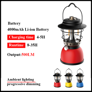 Lanterne Portable avec batterie lithium 4000MAH, éclairage blanc et chaud à 3 Cob, idéale pour le Camping ou les activités en plein-air, <span class=keywords><strong>CPL</strong></span> 08, prix d'usine, vente en gros - Product Image 3