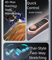 C15 Offre Spéciale fauteuil de massage électrique 8D zéro gravité de luxe avec technologie à double cœur portable en cuir PU