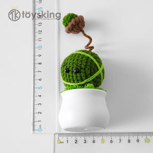 Recuerdos de Juegos de la Infancia, Plantas de Flores Hechas a Mano, Serie de Guerra de Pequeños Zombis, Decoración de Escritorio para Estudiantes en Maceta - Product Image 6