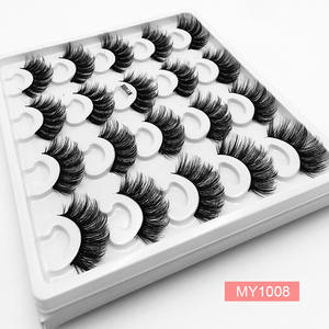 Nouvelle arrivée paquet épais doux Faux 6D 10 paires vison bande cils livre avec usine Style ensemble en gros - Product Image 6