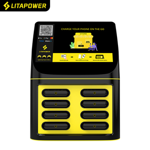 Bornes de recharge de téléphones portables, partage de batteries externes, 8 emplacements avec écran LCD, distributeur automatique de batteries, <span class=keywords><strong>location</strong></span> de chargeurs portables - Product Image 4