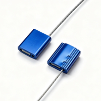 CH211 ZIWEI METAL Scellé de sécurité en câble d'acier galvanisé 1,5 mm certifié ISO17712 réglable pour conteneurs et remorques