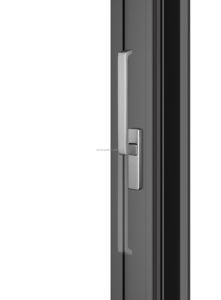 Puerta de ducha con bisagra personalizada, pantalla de vidrio templado con marco negro, puerta de ducha de vidrio para habitación - Product Image 6