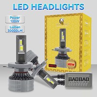 Ampoules de phare LED BB1874 H8 HB3 HB4 880 H11 9012, boîtier bleu, montage rapide, ampoule de remplacement durable et lumineuse, directement de l'usine