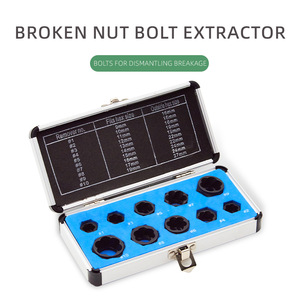 <b>Socket</b> Extractor Metric Industrial Grade Short Nut Blue Box Sand Blasted Damaged <b>Screw</b> Or Bolt Remover - Product Image 5