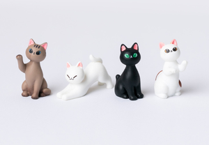 Figura de Gato de Diseño Moderno, Minimalista, en Pose de Saludo y Estiramiento, Amuleto de la Suerte, Regalo para Amantes de los Animales, Juguete para Niños, Venta al Por Mayor - Product Image 6