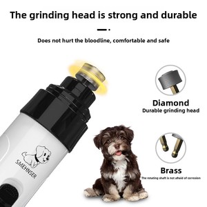 Elektrischer Nagelschleifer für Hunde & Katzen, wiederaufladbar, mit LED, geräuscharm & vibrationsarm, Set - Product Image 2