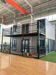 Contenedor habitable de alta calidad de 20 pies, plegable, de dos habitaciones, prefabricado, de lujo, expandible, casa contenedor pequeña, oficina plegable. - Product Image 3