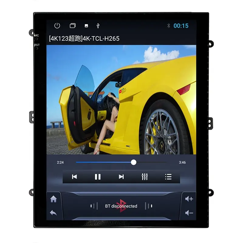 9.7 inch screen vertical tesla style 2 din car DVD player car radio GPS global positioning system (GPS) the whole vehicle