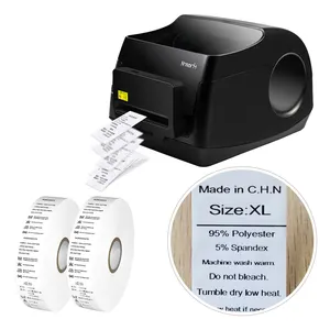 N-mark 10mm to 115mm thermal transfer sticker cloth label printer machine, automatically cutting printer