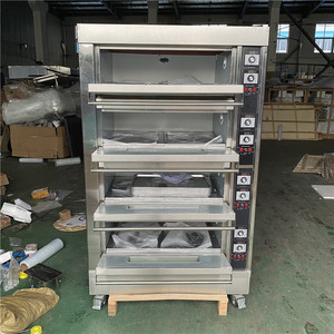 Horno de panadería comercial automático de 4 capas y 8 bandejas para pizza, ideal para restaurantes, fabricado con materiales de maíz y soja. - Product Image 1