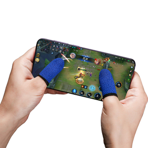 Set lengan jari kontroler Game ponsel, <span class=keywords><strong>joystick</strong></span> jari anti-keringat layar sentuh penuh sensitif - Product Image 2