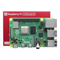 Bssy) Raspberry Pi 4b 8 Go Kit de base avec boîtier, prise d'alimentation, carte 4 4 2 1 Ram, ordinateur monocarte Linux SBC