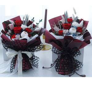 Flores DE BODA Ramo de novia Flor de Rosa preservada Rosen <span class=keywords><strong>Strau</strong></span> Cajas florales de San Valentín naturales para ramos - Product Image 3