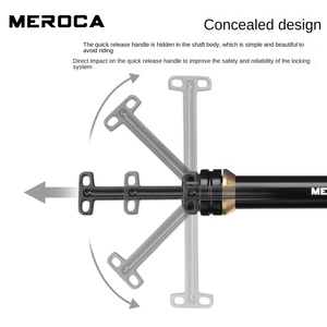 MEROCA 1.5 Dent Distance Libération Rapide Baril Arbre Caché Biellette De Direction VTT Fourche Avant Frein À Disque Vélo <span class=keywords><strong>Roue</strong></span> Accessoire - Product Image 2