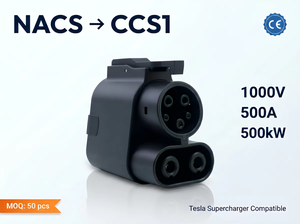 อะแดปเตอร์ NACS เป็น CCS1 ขนาด 500kW สำหรับขายส่ง 1000V 500A IP54 ได้รับการรับรองมาตรฐาน CE หัวต่อสำหรับชาร์จรถยนต์ไฟฟ้า - Product Image 2