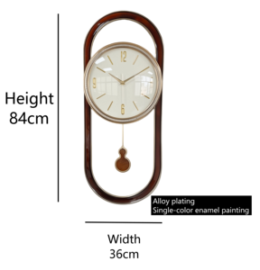 Reloj de Pared de Aluminio con Forma Simétrica de Estilo Europeo, Decoración de Pared de Lujo para el Hogar - Product Image 6