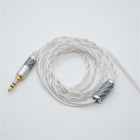 Câble de remplacement de mise à jour argenté 7N OCC pour écouteurs HIFI connecteur 2Pin câble écouteur accessoires pour écouteurs