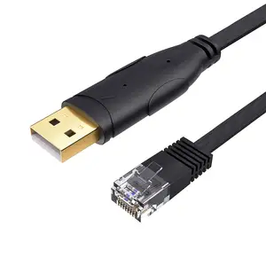 Kabel Adaptor Serial USB Ke RJ45 Kompatibel untuk Router/Sakelar dari Cisco NETGEAR Tp-link Linksys Sistem Windows Linux