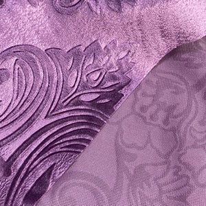 Ý Nhung Nhà Dệt Vải 100% Polyester Plum Blossom In Thông Minh Đen Ra Rèm Vải - Product Image 3