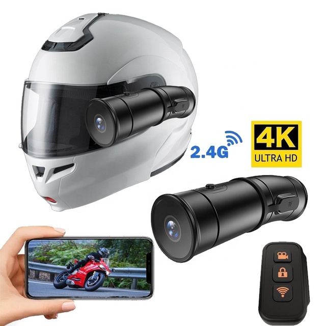 LCC519 4K Video Wifi Motorcycle Recorder Helmet Camera Outdoor Riding Dual -Lens Waterproof Sports Camera Helmet Camera