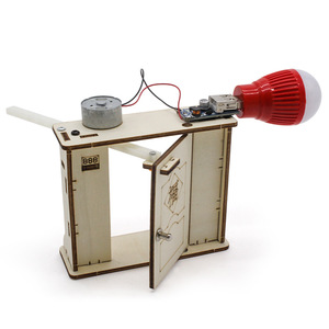 Kit d'expériences scientifiques éducatives à la vapeur, modèle de générateur manuel en bois pour enfants de 7 à 9 ans, jouet d'apprentissage de la physique - Product Image 2