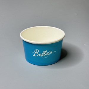 Disposable Logo 5oz Ice Cream <strong>Paper</strong> <strong>Cup</strong>/Bowl with Lids <strong>Mini</strong> <strong>Cup</strong> Set Ice Cream Rolls Bowl <strong>Paper</strong> <strong>Cups</strong> Dessert Container - Product Image 2