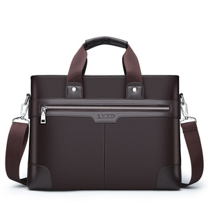 Nuevo Maletín de Negocios para Hombre, de PU, para Portátil de 14 Pulgadas, Impermeable, para el Trabajo, Bandolera, Bolsa de Mensajero - Product Image 1
