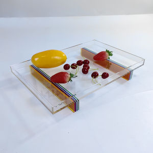 <b>Rainbow</b> Color Matching Rectangular Storage Tray Acrylic Tray - Product Image 2