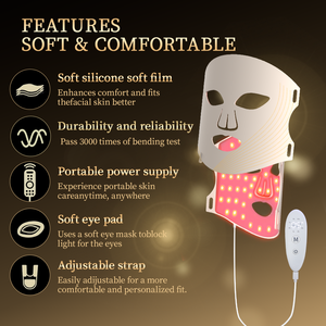 Masker silikon lembut Grade makanan Korea, produk perawatan kecantikan pribadi untuk masker wajah terapi lampu Led Set Perawatan Kulit - Product Image 5