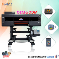 Printer UV DTF SIHEDA A1 Ukuran 60cm, Printer Stiker Transfer Inkjet UV untuk Produk Kayu, Keramik, Kulit, dan Plastik