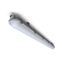 Luminaire LED Tri-Proof avec Fonction d'Urgence, Étanche IP66, Type Batten Linéaire 1200mm, Plafonnier Robuste pour Garages de Stationnement