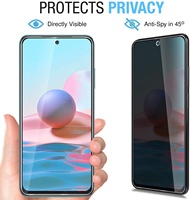 Protecteur d'écran Anti-espion pour xiaomi, haute qualité, 2,5d, 9H, verre trempé pour Redmi Note 10/10S, 2 pièces