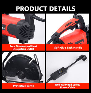 Coupe-béton à essence portatif 58CC 2000W avec logo personnalisable pour la découpe et le rainurage de routes et de murs - Product Image 4