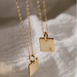 สร้อยคอ CAIOOCHE ชุบทอง 18K สแตนเลสสตีล สร้อยคอจี้ตัวอักษร 26 ตัวอักษร<span class=keywords><strong>แบบ</strong></span>กำหนดเองสำหรับผู้หญิง - Product Image 4
