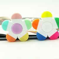 Surligneur en forme de fleur cinq couleurs