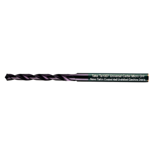 Forets universels en carbure Ttake Ta1007, micro-forets en carbure nano revêtus de TiAlN, forets en carbure non percés 4XD - Product Image 2