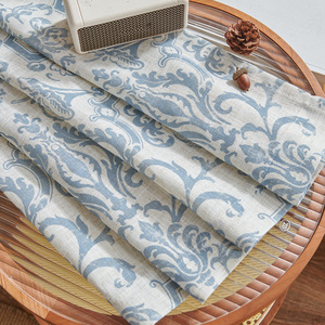 <span class=keywords><strong>Rideaux</strong></span> filtrants la lumière en mélange de lin, 2 pièces, style <span class=keywords><strong>baroque</strong></span>, brocart vintage - Product Image 5