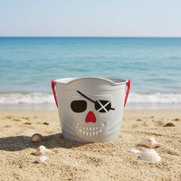 Ensemble d'outils de plage pour creuser dans le sable avec pelles et seaux en plastique pour les jeux des enfants garçons et filles
