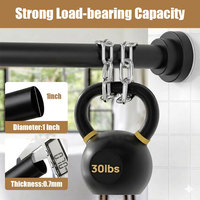 YIJIALE Barra de Tensión Alta de Acero Inoxidable de 1 Pulgada (110-190 cm) para Cortina de Baño, Baja Tasa de Defectos, Venta al Por Mayor