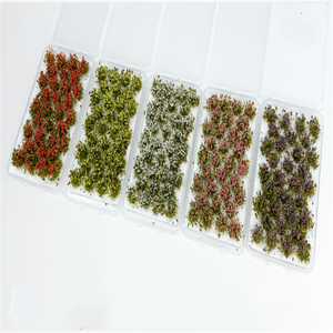 Modelo con hojas, grupos de flores, vegetació<span class=keywords><strong>n</strong></span> en <span class=keywords><strong>miniatura</strong></span>, mesa de arena, martillo de guerra, caja ciega, arquitectura de paisaje DIY - Product Image 1