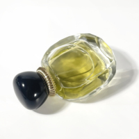 Étiquettes personnalisées, flacons en verre transparent avec couvercles, flacons vides pour huiles essentielles, flacon de parfum de luxe unique, 50 ml