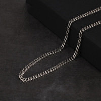 S925 Sterling Silber 2,5mm Peitschen seil Herren Halskette Punk Rock Coole Mode Lange Halskette Schmuck