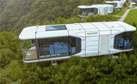 Maison capsule spatiale préfabriquée en acier portable Future Tech, solution de maison intelligente pour villa, appartement, camping en plein air, jardin, hôtel