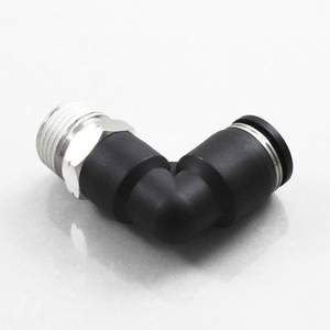 Raccord coudé pneumatique rapide mâle NPT/BSP 90 degrés PL 1/8 1/4 3/8 1/<span class=keywords><strong>2</strong></span> pouce pour tube 01 02 03 04 - Product Image 4