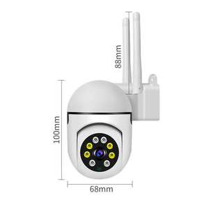Mini caméra WiFi sans fil intérieure HD H.264 avec vision nocturne couleur infrarouge, audio bidirectionnel, suivi automatique 360° PTZ A7 pour surveillance de bébé - Product Image 2
