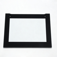 Verre trempé pour porte de four à micro-ondes imprimé par sérigraphie avec revêtement résistant à la chaleur pour taille personnalisée, usine OEM