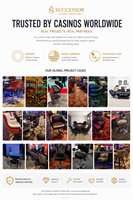 Fauteuil de jeu Baccarat Successor, chaise réglable en hauteur, tabourets en cuir avec mousse à mémoire de forme, mobilier de bar et de casino, vendu par le fabricant